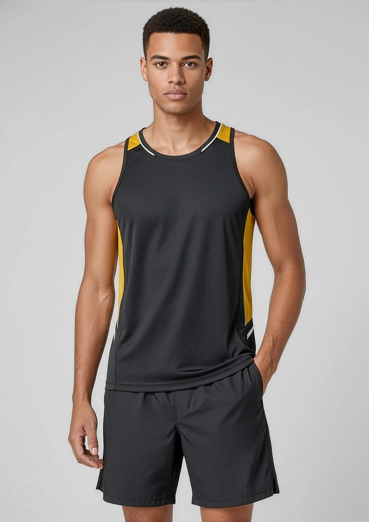 Biz Collection Renegade Mens Singlet SG702M